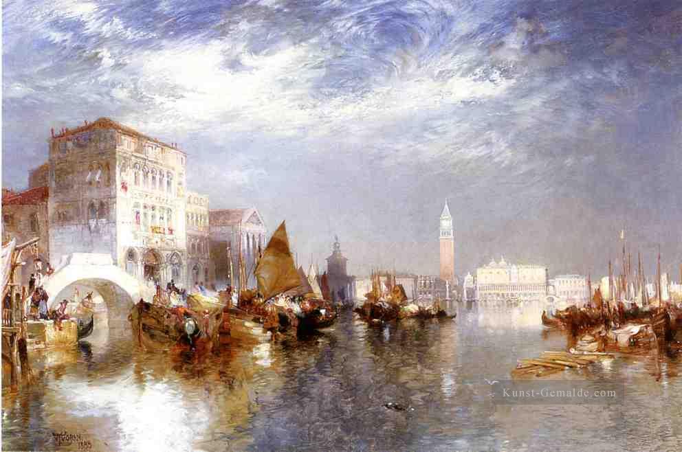 Glorious Venedig Boot Thomas Moran Ölgemälde